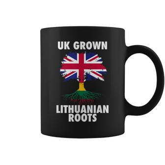 Uk Grown Lithuanian Roots Fun Lithuanian British Coffee Mug - Thegiftio UK