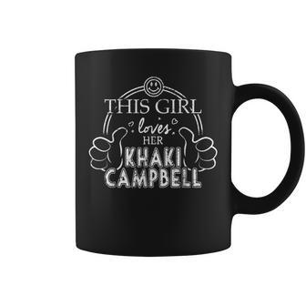 Ultimate Pet Duck Girl Loves Khaki Campbell Duck Water Fowl Coffee Mug - Monsterry