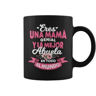Un Mamá Genial Y La Mejor Abuela En Todo El Mundo Regalo Taza de café - Regaloses