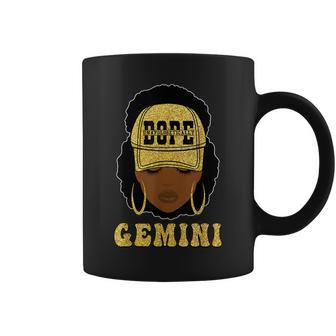 Unapologetically Dope Gemini Queen Black Zodiac Coffee Mug - Seseable