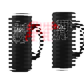 Uncle Bear Red Plaid Family Matching Christmas Pajama Coffee Mug - Monsterry