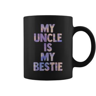 My Uncle Is My Bestie For Niece Nephew Matching Set Tie Dye Coffee Mug - Monsterry DE
