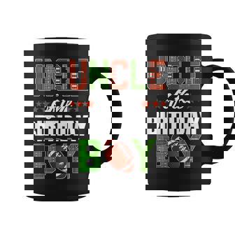 Uncle Of The Birthday Boy Family Football Party Decorations Coffee Mug - Thegiftio UK
