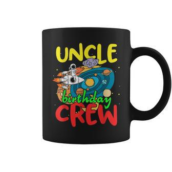 Uncle Birthday Crew Outer Space Planets Universe Party Coffee Mug - Monsterry AU