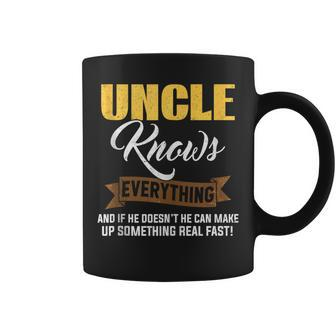 Uncle Knows Everything For Father's Day Dad Grandpa Coffee Mug - Thegiftio UK