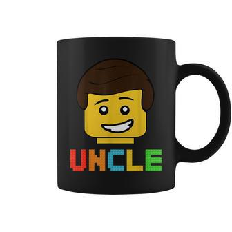 Uncle Master Builder Building Bricks Blocks Matching Family Coffee Mug - Seseable
