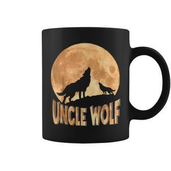 Uncle Wolf Happy Father's Day Matching Wolf Lover Coffee Mug - Monsterry AU