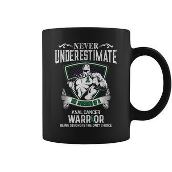 Never Underestimate- Anal Cancer Awareness Supporter Coffee Mug | Mazezy