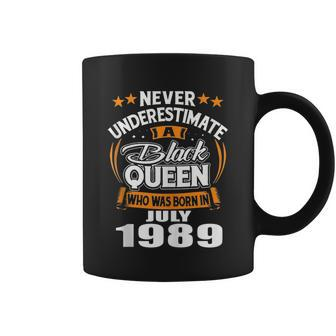Never Underestimate A Black Queen July 1989 Coffee Mug - Thegiftio UK