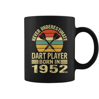 Never Underestimate Dart Player Born In 1952 Dart Darts Coffee Mug - Thegiftio UK