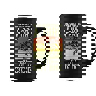 Never Underestimate A Girl On A Dirt Bike Motocross Coffee Mug | Seseable CA