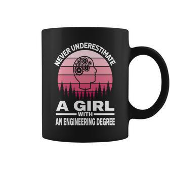 Never Underestimate A Girl With An Engineering Degree Coffee Mug - Seseable