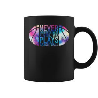 Never Underestimate A Girl Who Plays Basketball Player Cute Coffee Mug - Monsterry UK
