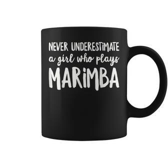 Never Underestimate A Girl Who Plays Marimba Player Coffee Mug - Monsterry