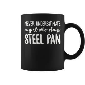Never Underestimate A Girl Who Plays Sl Pan Player Coffee Mug - Seseable