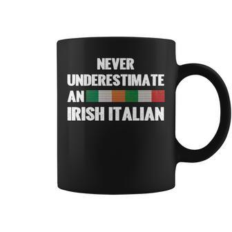 Never Underestimate An Irish Italian Flag Coffee Mug - Seseable