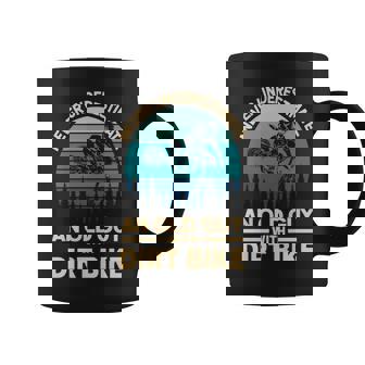 Never Underestimate An Old Guy On A Dirt Bike Motocross Coffee Mug | Seseable UK