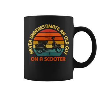 Never Underestimate An Old Guy On A Scooter Coffee Mug - Monsterry DE