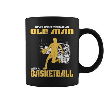 Never Underestimate An Old Man With A Basketball Og Coffee Mug - Thegiftio UK