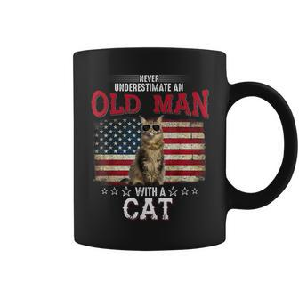 Never Underestimate An Old Man With A Cat Costume Coffee Mug | Mazezy