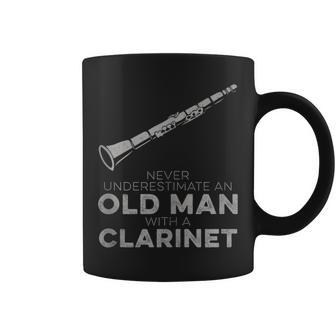 Never Underestimate An Old Man With A Clarinet Humor Coffee Mug - Monsterry AU