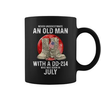 Never Underestimate An Old Man With A Dd-214 July Coffee Mug | Mazezy