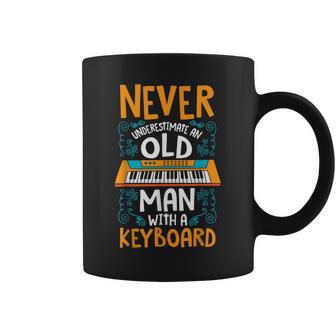 Never Underestimate Old Man With A Keyboard Coffee Mug | Mazezy