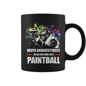 Never Underestimate An Old Man Who Loves Paintball Game Men Coffee Mug - Monsterry