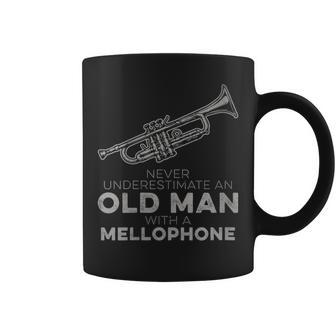 Never Underestimate An Old Man With A Mellophone Humor Coffee Mug - Monsterry AU