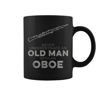 Never Underestimate An Old Man With An Oboe Vintage Novelty Coffee Mug - Monsterry