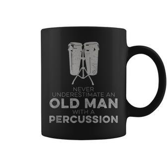 Never Underestimate An Old Man With A Percussion Humor Coffee Mug - Monsterry CA