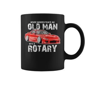 Never Underestimate An Old Man In A Rotary 13B Turbo Coffee Mug | Mazezy