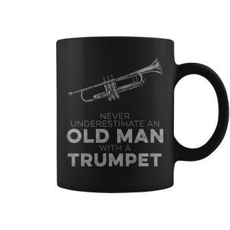 Never Underestimate An Old Man With A Trumpet Humor Coffee Mug - Monsterry CA