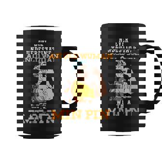 Never Underestimate An Old Woman With A Min Pin Coffee Mug - Thegiftio UK