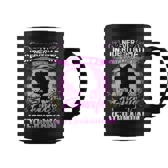 Never Underestimate The Power Of A Female Veterinarian Coffee Mug | Mazezy