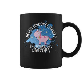Never Underestimate The Power Of A Unicorn Quote Coffee Mug - Thegiftio UK