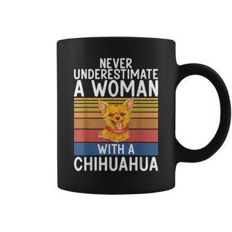 Never Underestimate A Woman With A Chihuahua Coffee Mug | Mazezy