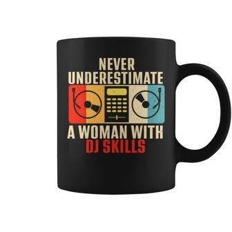 Never Underestimate A Woman With Dj Skills Coffee Mug - Seseable