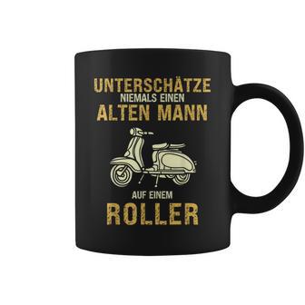 Underschätze Niemal Alten Mann Scooter Grandpa Dad S Tassen - Geschenkecke