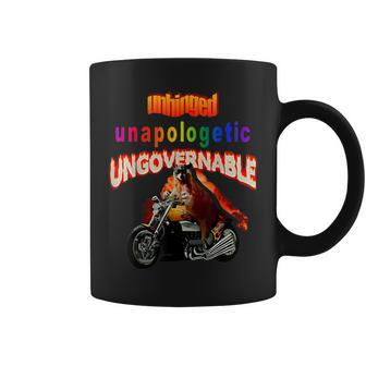 Unhinged Unapologetic Ungovernable Raccoon Wild Mischievous Coffee Mug | Mazezy