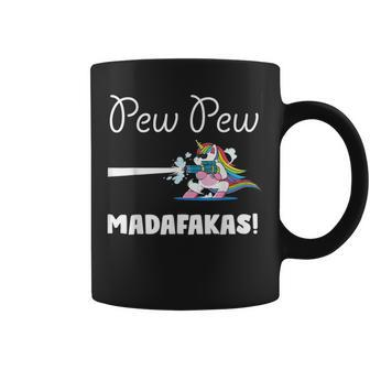 Unicorn Pew Pew Madafakas Vintage Unicorn Lovers Coffee Mug | Crazezy