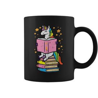 Unicorn Read Reading Book Librarian America Girls Women Coffee Mug | Mazezy AU