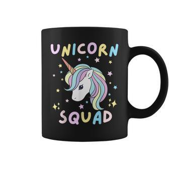 Unicorn Squad Cute Rainbow Lover Family Birthday Girls Party Coffee Mug | Mazezy