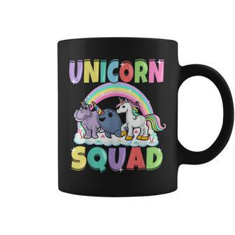 Unicorn Squad Rhino Narwhal Magical Creatures Cute Girly Coffee Mug - Monsterry AU