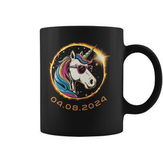 Unicorn With Sunglasses Total Solar Eclipse 2024 Coffee Mug - Thegiftio UK
