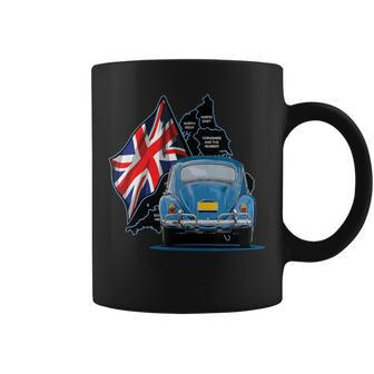 Union Jack Classic Car United Kingdom British Flag Car Lover Coffee Mug - Thegiftio UK