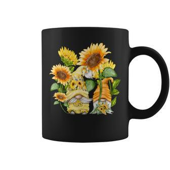 Unique Sunflower Gnome For And Hippies Floral Coffee Mug - Monsterry