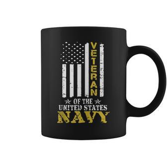 United States Navy Veteran American Flag Patriotic Coffee Mug - Monsterry UK