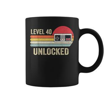 Unlocked Level 40 Birthday Video Game Controller Coffee Mug - Seseable