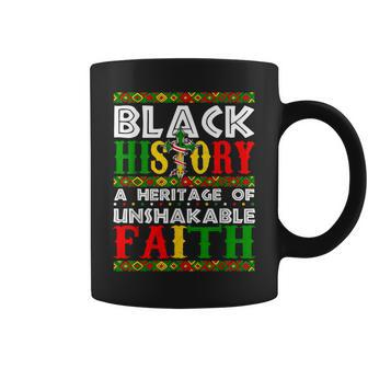 Unshakeable Faith Black History Month African Christian Coffee Mug - Monsterry UK